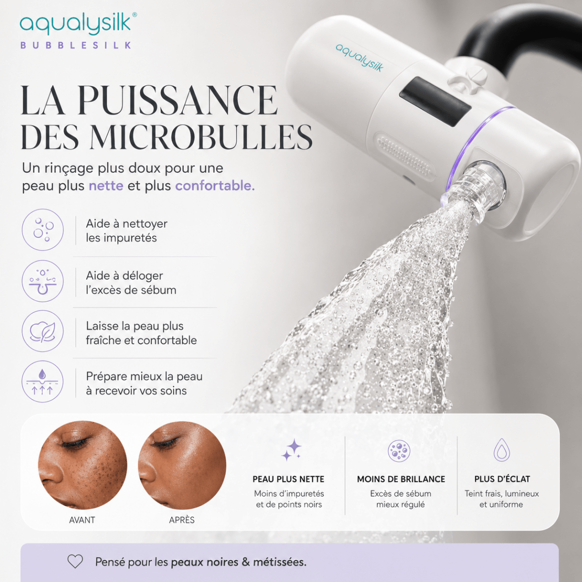 Bubblesilk | Filtre à eau Skincare 2.0 - aqualysilk