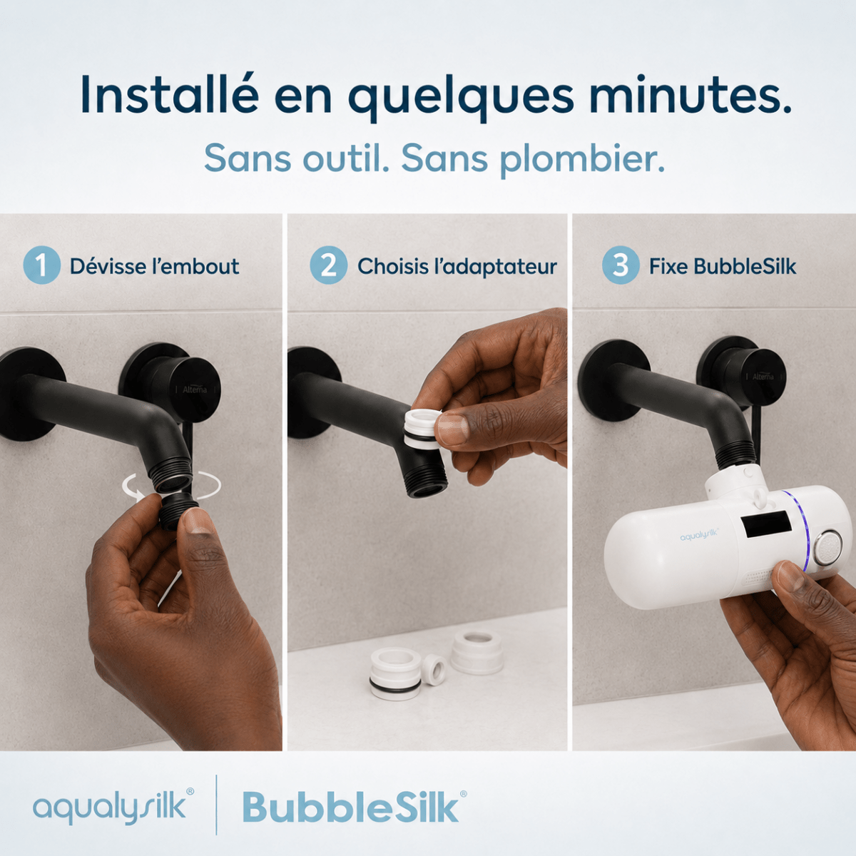 Bubblesilk | Filtre à eau Skincare 2.0 - aqualysilk