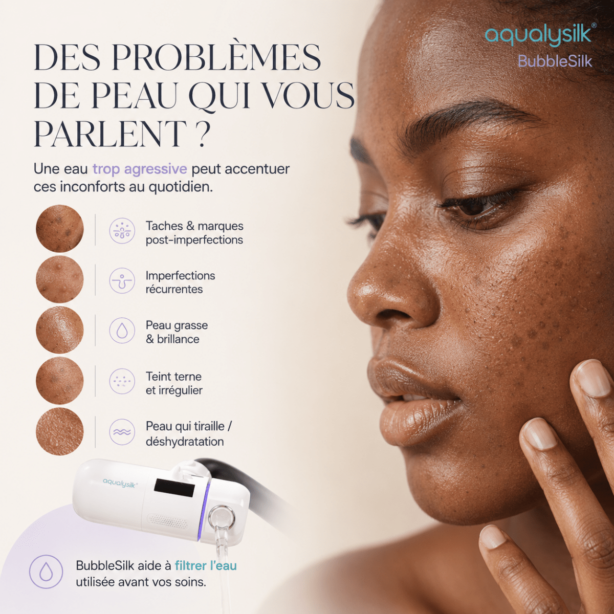 Bubblesilk | Filtre à eau Skincare 2.0 - aqualysilk